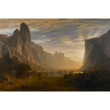 Вид снизу на долину Йосемити, Калифорния (Looking Down the Yosemite Valley, California) – Альберт Бирштадт (Albert Bierstadt)