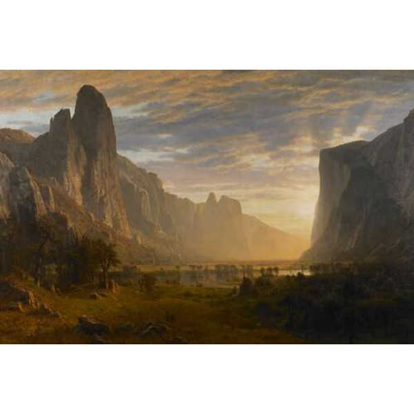 Вид знизу на долину Йосеміті, Каліфорнія (Looking Down the Yosemite Valley, California) - Альберт Бірштадт (Albert Bierstadt) 