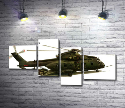 Модульна картина "Вантажопідйомний вертоліт AgustaWestland AW101/Merlin"