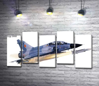 Французький багатоцільовий винищувач Dassault Mirage 2000B