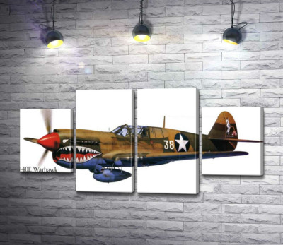 Американський винищувач Curtiss P-40 Warhawk часів Другої світової війни