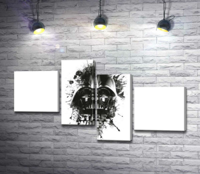 Модульная картина "Дарт Вейдер (Darth Vader) на постере к фильму "Звездные войны" (Star Wars)"