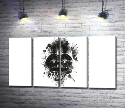 Модульная картина "Дарт Вейдер (Darth Vader) на постере к фильму "Звездные войны" (Star Wars)"