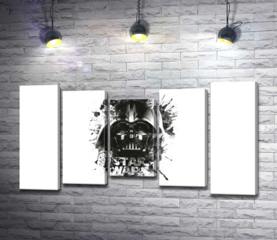 Модульная картина "Дарт Вейдер (Darth Vader) на постере к фильму "Звездные войны" (Star Wars)"