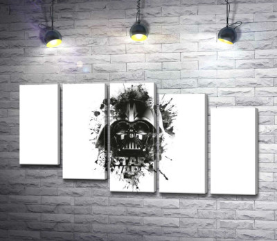 Модульна картина "Дарт Вейдер (Darth Vader) на постері до фільму "Зоряні війни" (Star Wars)"