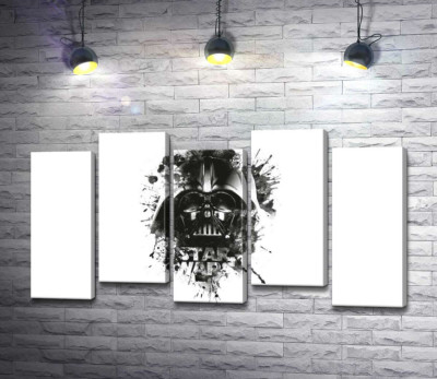Модульна картина "Дарт Вейдер (Darth Vader) на постері до фільму "Зоряні війни" (Star Wars)"