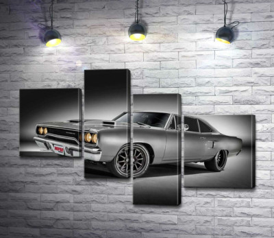 Модульная картина "Автомобиль 70-х Plymouth Road Runner"