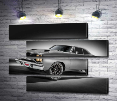 Модульная картина "Автомобиль 70-х Plymouth Road Runner"