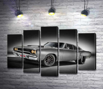 Модульна картина "Автомобіль 70-х Plymouth Road Runner"