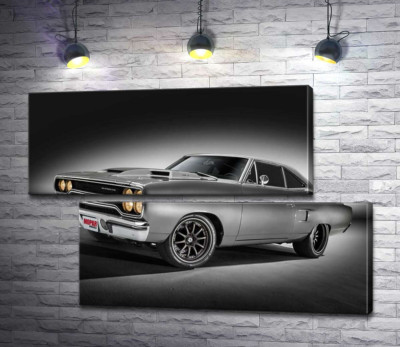 Модульная картина "Автомобиль 70-х Plymouth Road Runner"