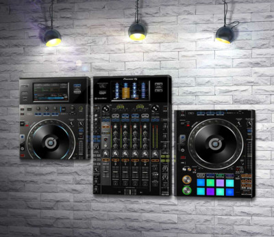 Модульная картина "Профессиональный DJ контроллер "Pioneer DDJ-RZX""