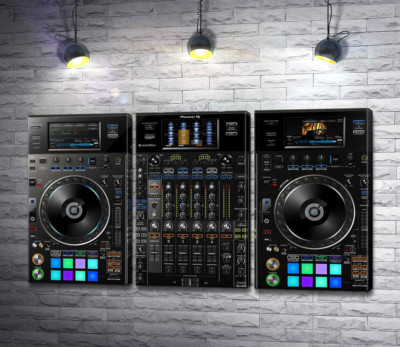 Модульная картина "Профессиональный DJ контроллер "Pioneer DDJ-RZX""
