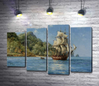Модульна картина "Острів скарбів (Treasure Island)"