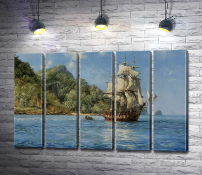 Модульная картина "Остров сокровищ (Treasure Island)"