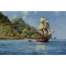 Острів скарбів (Treasure Island) - Монтегю Доусон (Montague Dawson) 
