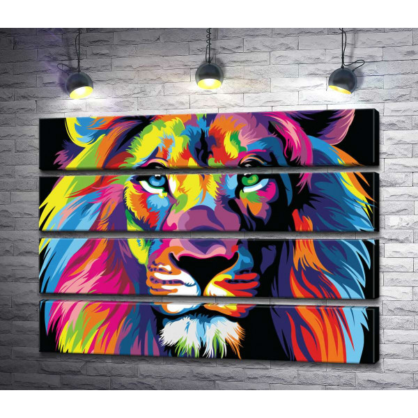 Цветная грива могучего льва