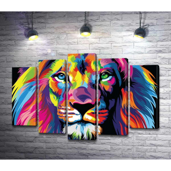 Цветная грива могучего льва