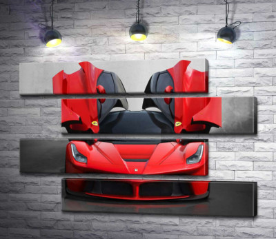 Червоний автомобіль лімітованої серії Ferrari LaFerrari