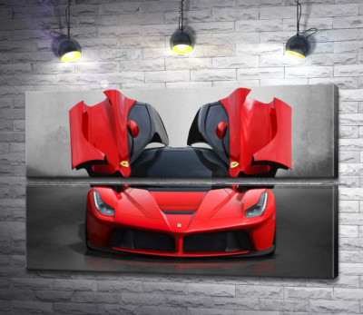Червоний автомобіль лімітованої серії Ferrari LaFerrari