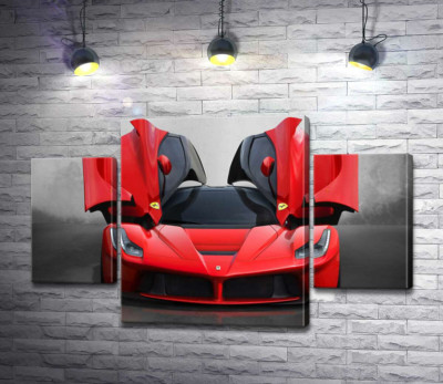 Червоний автомобіль лімітованої серії Ferrari LaFerrari
