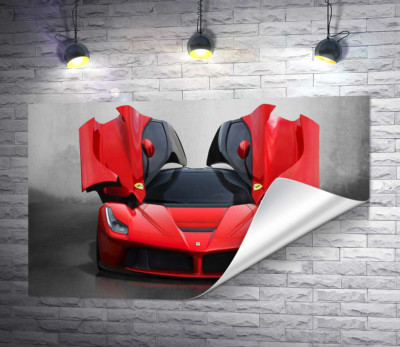 Червоний автомобіль лімітованої серії Ferrari LaFerrari