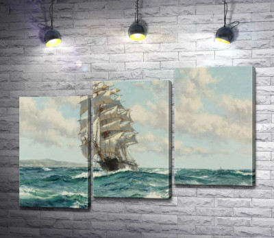 Корабель кліпер біля берегів Північної Америки ( Clipper Ship North America)