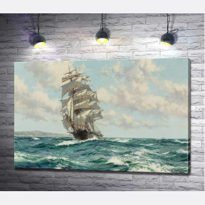 Корабель кліпер біля берегів Північної Америки ( Clipper Ship North America)