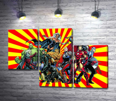 Супергерои вселенной комиксов "Marvel"