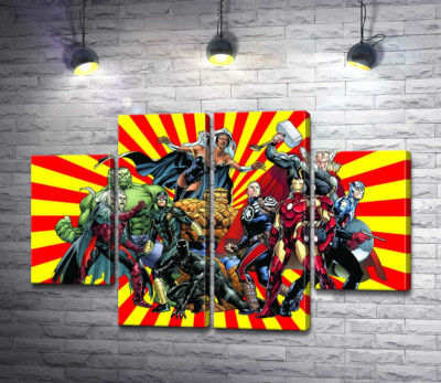 Супергерои вселенной комиксов "Marvel"