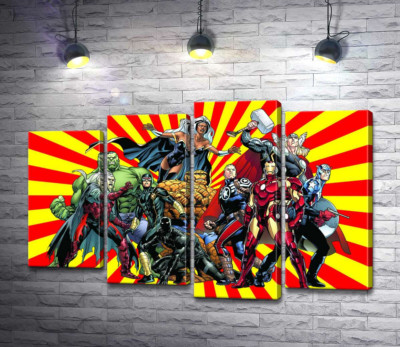 Супергерои вселенной комиксов "Marvel"