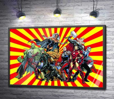 Постер "Супергерої всесвіту коміксів "Marvel""