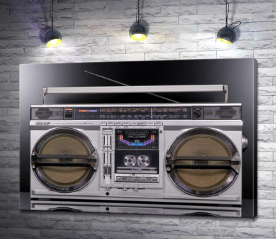 Сірий магнітофон Sharp GF-9000