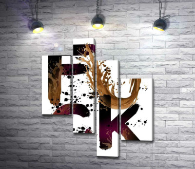 Чашка кави вилилась на слово "fuck"