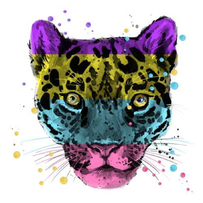 Неонові відтінки кольорів на шерсті гепарда