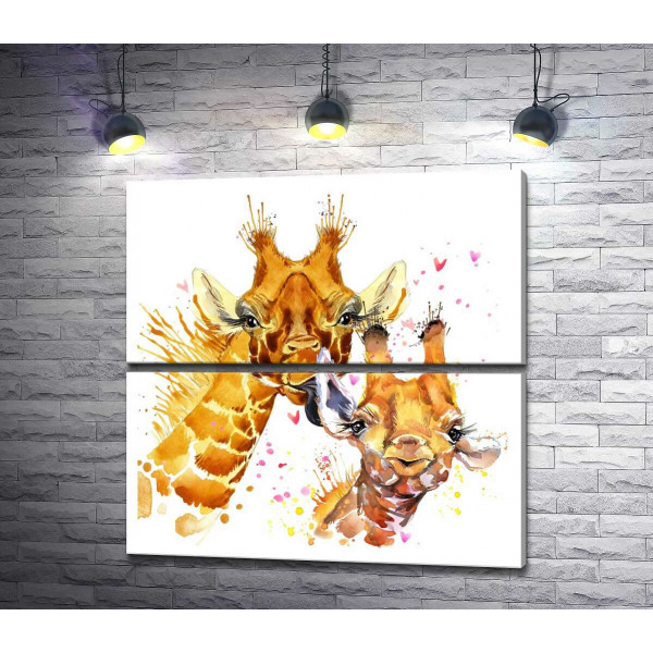 Два влюбленных жирафа