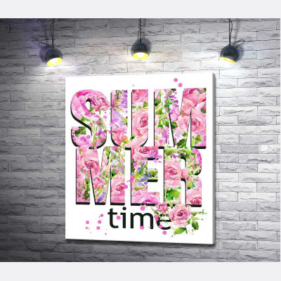 Трояндовий візерунок напису "summertime"