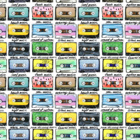 Разнообразие музыки на кассетах