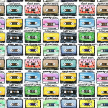 Різноманіття музики на касетах