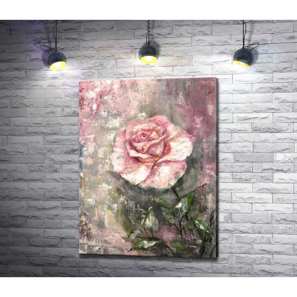 Винтажная картина с розой