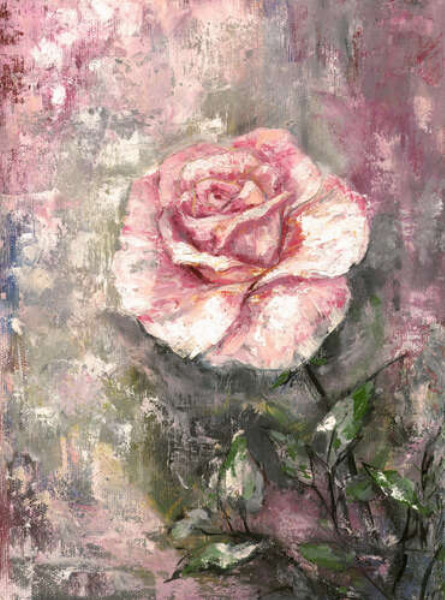 Винтажная картина с розой