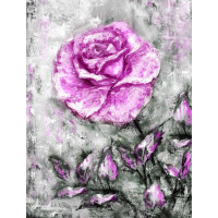 Розовая яркость винтажной розы