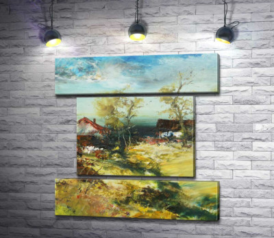 Старі будинки видніються з-за дерев