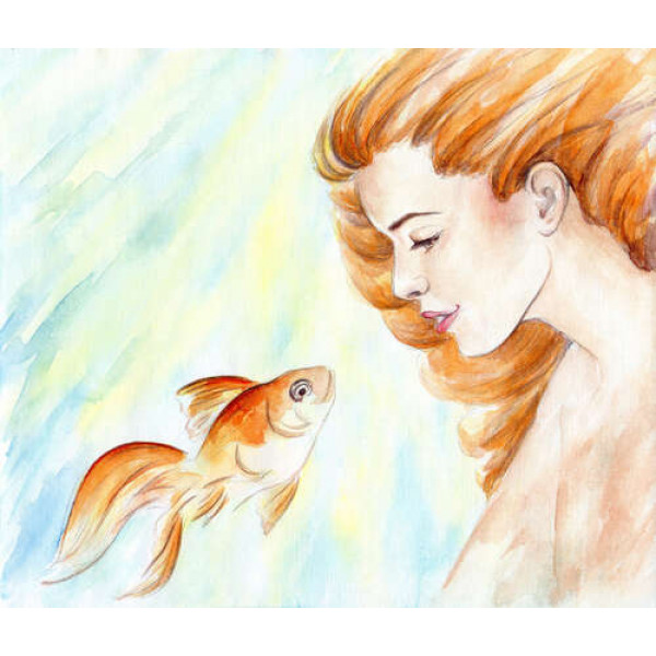Зустріч золотоволосої красуні та рибки