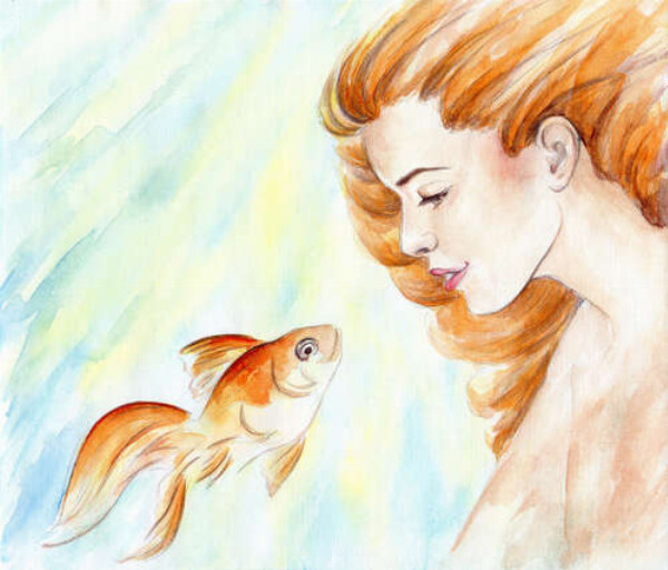 Зустріч золотоволосої красуні та рибки
