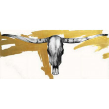Череп бика на золотому фоні