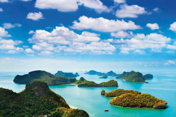 Зеленый архипелаг островов Таиланда