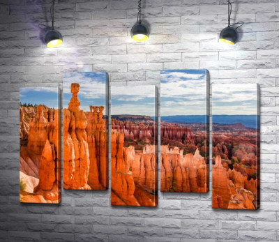 Модульна картина "Химерні форми скель Брайс-Каньйону (Bryce Canyon) "