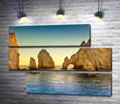 Модульная картина "Природная арка в каменной скале Кабо-Сан-Лукас (Cabo San Lucas)"