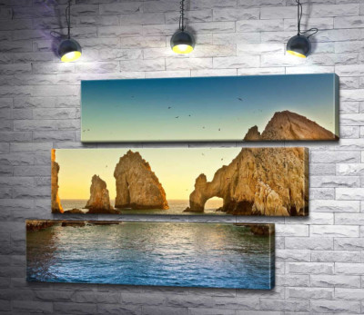 Модульная картина "Природная арка в каменной скале Кабо-Сан-Лукас (Cabo San Lucas)"