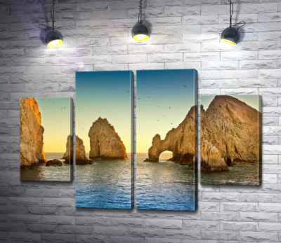 Модульная картина "Природная арка в каменной скале Кабо-Сан-Лукас (Cabo San Lucas)"
